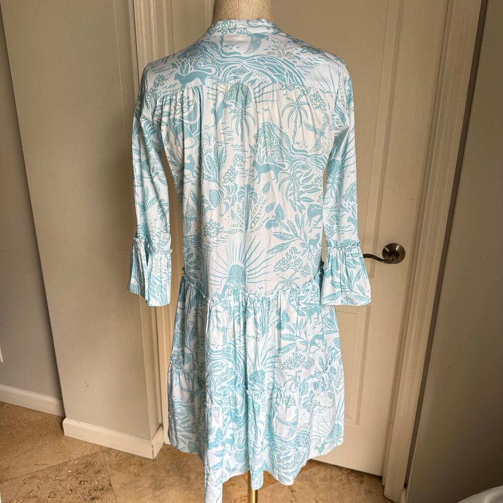 Sheridan French Caty Dress in the Whimsical Island Sky print Sz XS - Picture 6 of 9